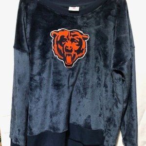 NFL Chicago Bears Minky Fleece Crew Neck Sweatshirt SOFT Teens XL 15/17 NWT
